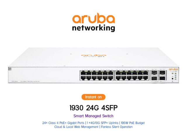 Aruba Instant On 1930 24G 4SFP/SFP+ 195W Switch (JL683A)