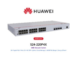 Huawei S220 Switch- 24-Port PoE – Gigabit Switch with 10G Uplink